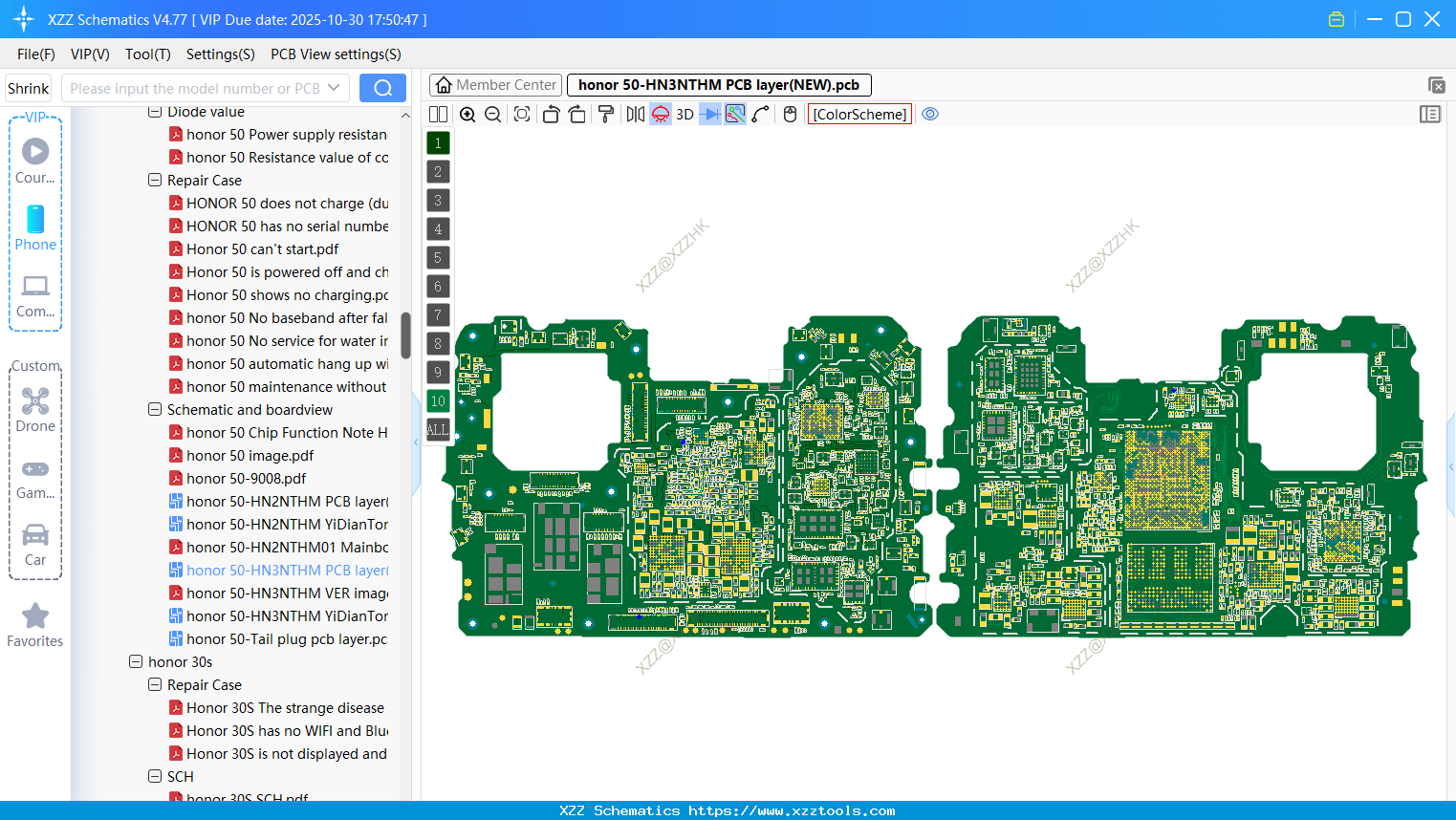 Honor 50-HN3NTHM PCB Layer(NEW)